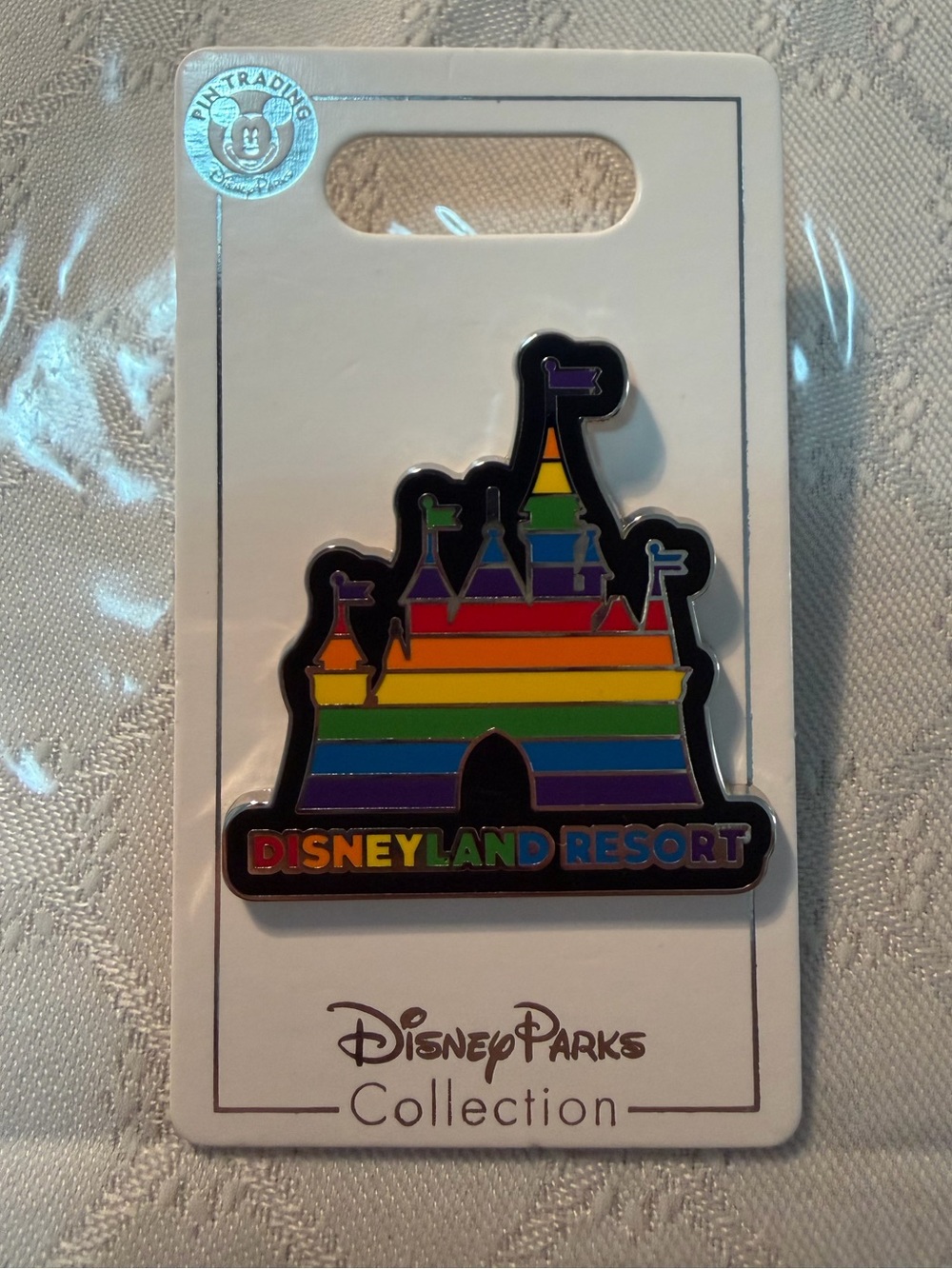 Disneyland Resort Sleeping Beauty Castle Pin- Rainbow Disney Pride collection